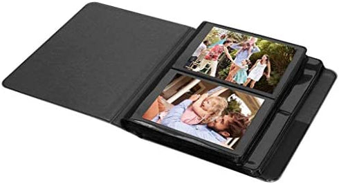 Zink 2x3 Photo Album 64-Pocket Mini Photo Album w/ Transparent Window Cover for 2”x3” ZINK Zero Ink Photo Paper Compatible with Kodak, Lifeprint, Polaroid, HP, Canon, Fujifilm 2x3" Photos